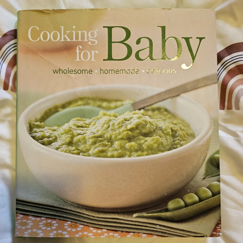 Cooking For Baby Hardcover Book Organic Baby Feeding Food Prep Cookbook